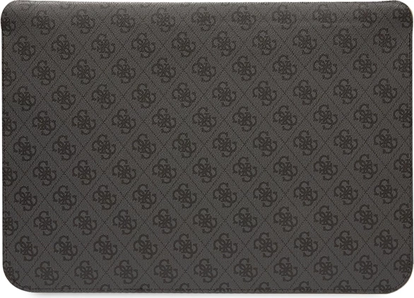 Ovitek za prenosnik Guess 4G Printed Stripes, do 14\", eko usnje, črn