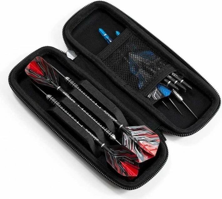 Kompaktna škatla za puščice Harrows, črno/modra