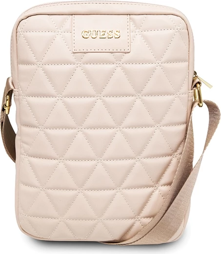 Torba za tablični računalnik 10", Guess GUTB10QLPK, quilted, rožnata
