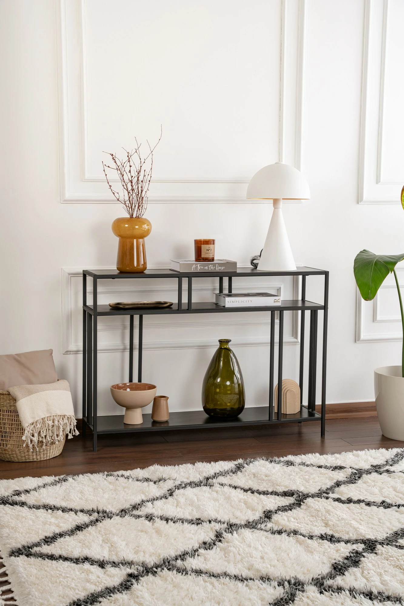 Elegantna stranica Hanah Home Venedik, črna