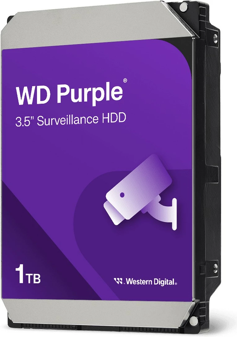 Trdi disk za nadzor Western Digital Purple 1 TB, 5400 RPM, 3,5", Serial ATA III
