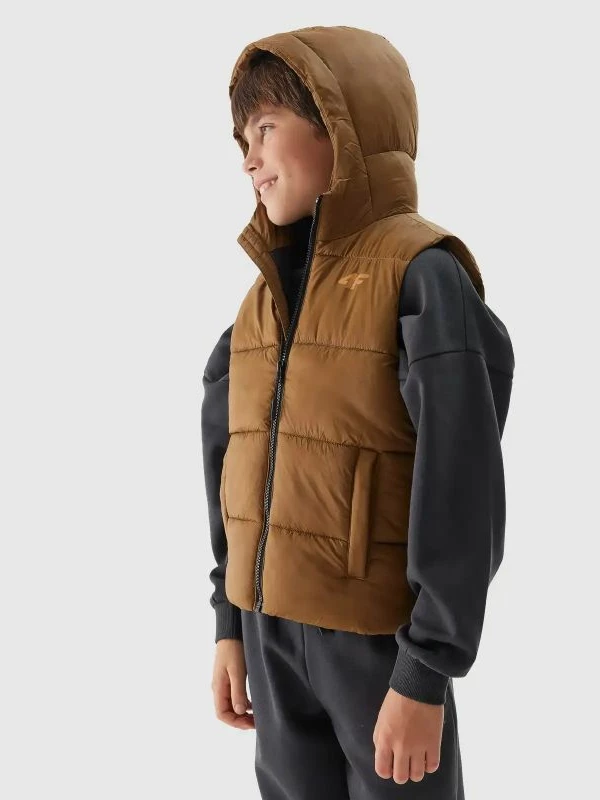 Brezrokavnik za otroke 4F, rjav