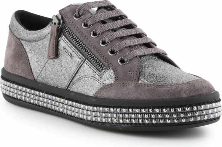 Čevlji Geox za ženske, sivi