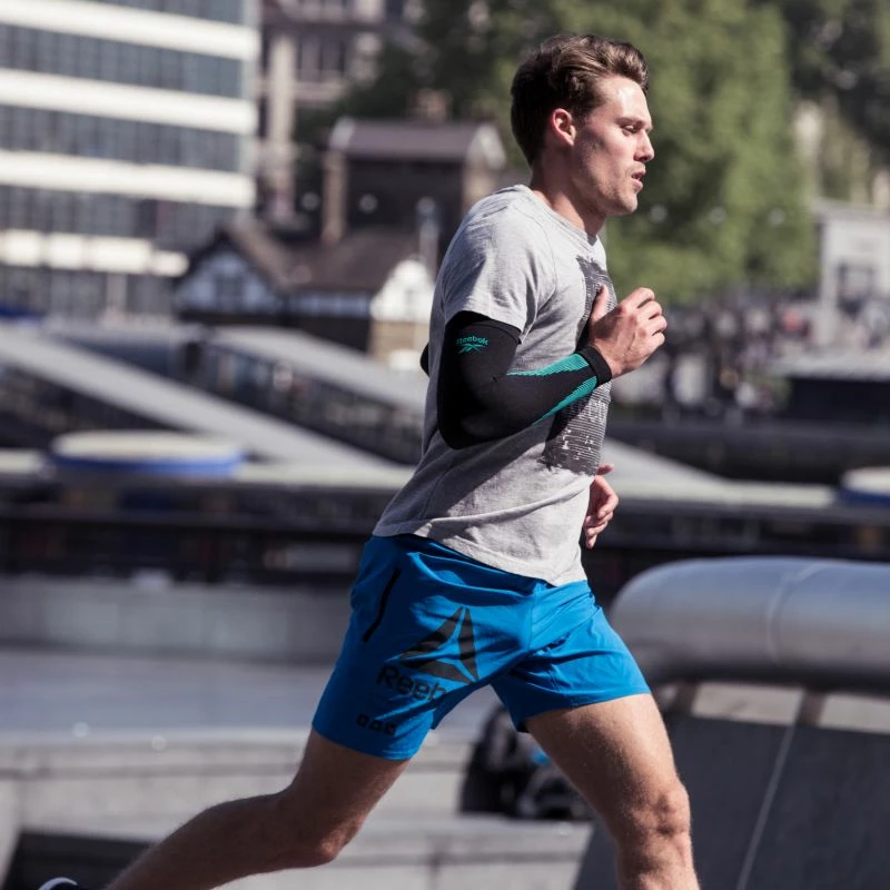 Kompresijske rokavice Reebok, črne in zelene, unisex