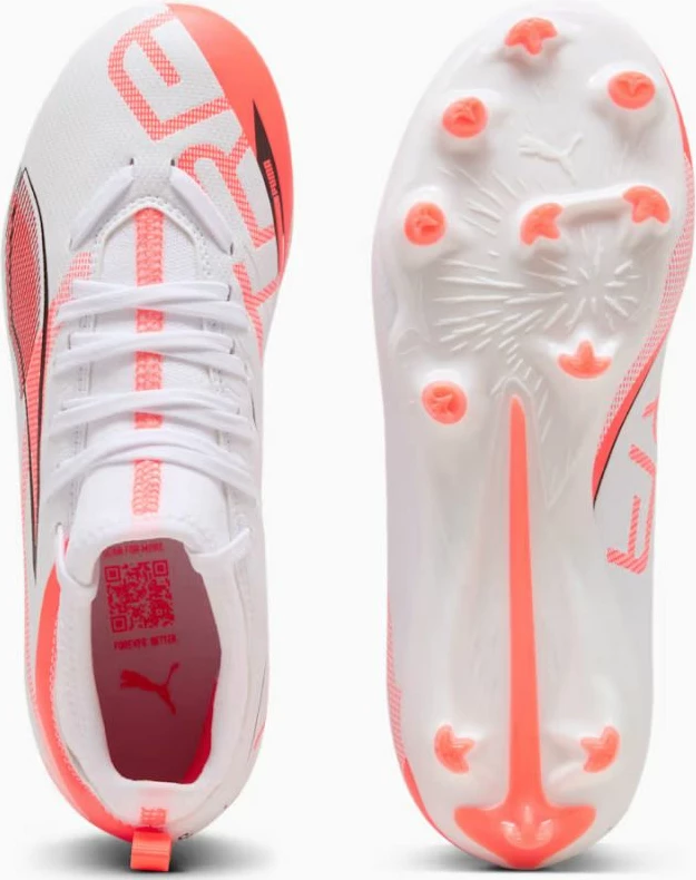 Čevlji za nogomet za otroke Puma, beli