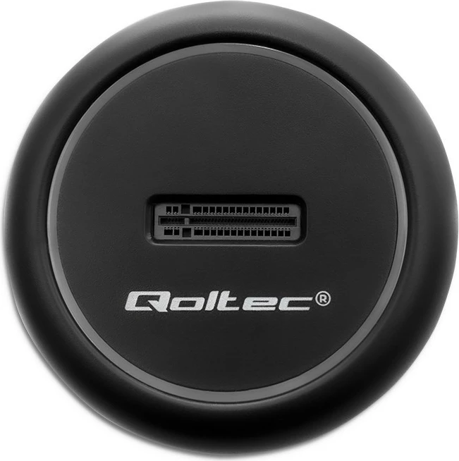 Postaja za dokiranje SSD M.2, NVMe/SATA, USB-C, 2TB, črna - Qoltec 52275