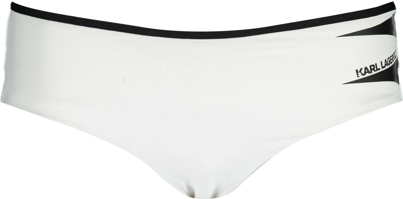 Spodnji del bikinijev za ženske, KARL LAGERFELD BEACHWEAR, bel