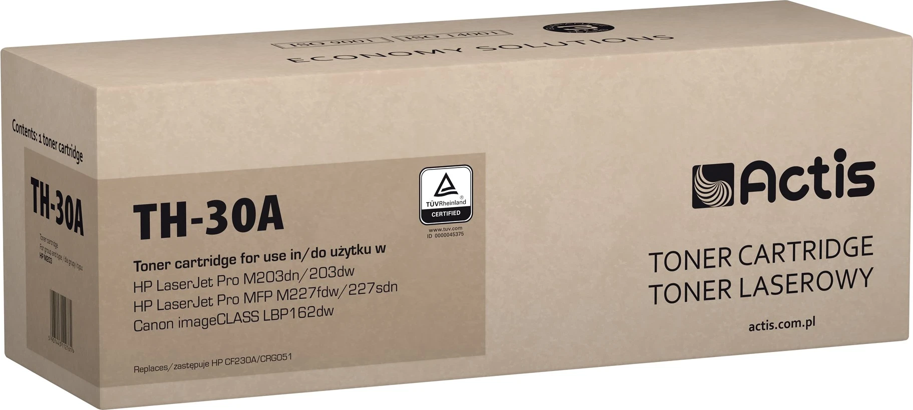 Toner zamenjava Actis TH-30A za tiskalnike HP