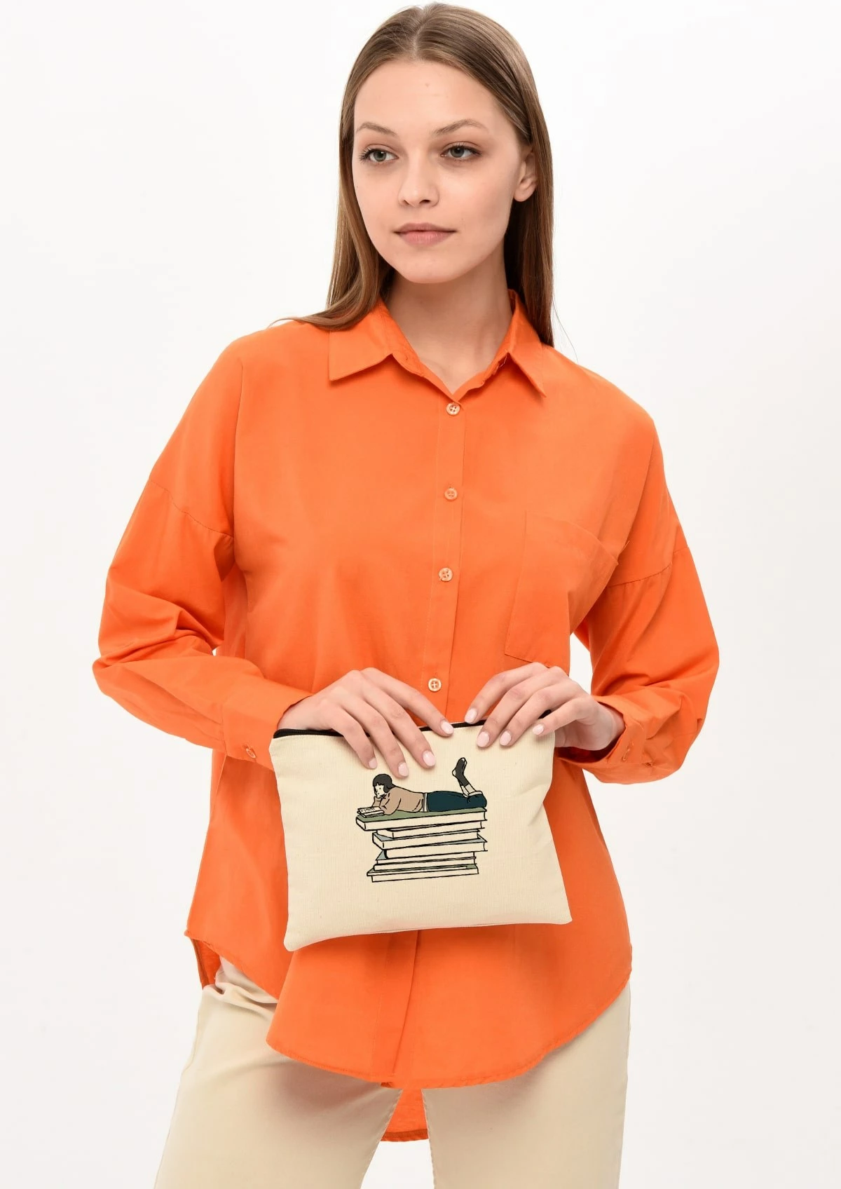 Kozmetična torbica Zoozie Bags, krem, 25 x 18 cm, 0704