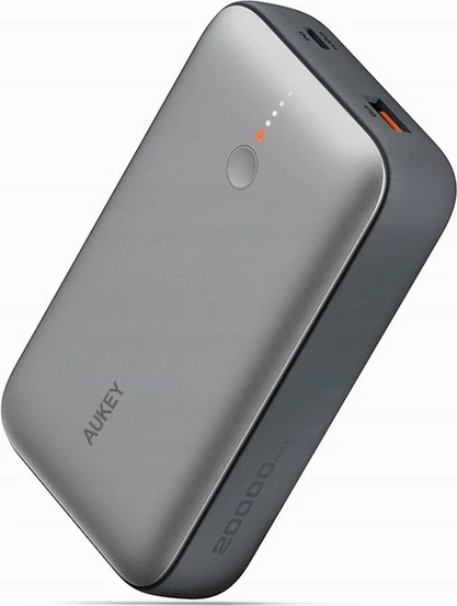 Prenosni polnilnik AUKEY PB-Y57 Spark Mini, 20000mAh, 22,5W, 2x USB, siv