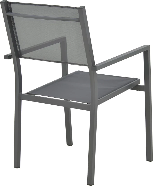 Jedilni set za teraso Appa-Moly, alumin in vezana plošča, antracit, 5-delni, Φ120x74 cm