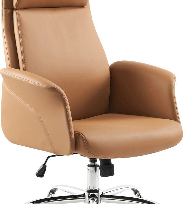 Pisarniški stol Derjio, rjav