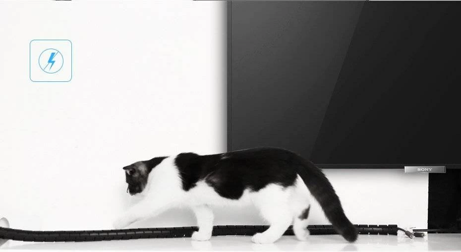 Ovitek za kable UGREEN LP121, 1,5 m, 25 mm, črn