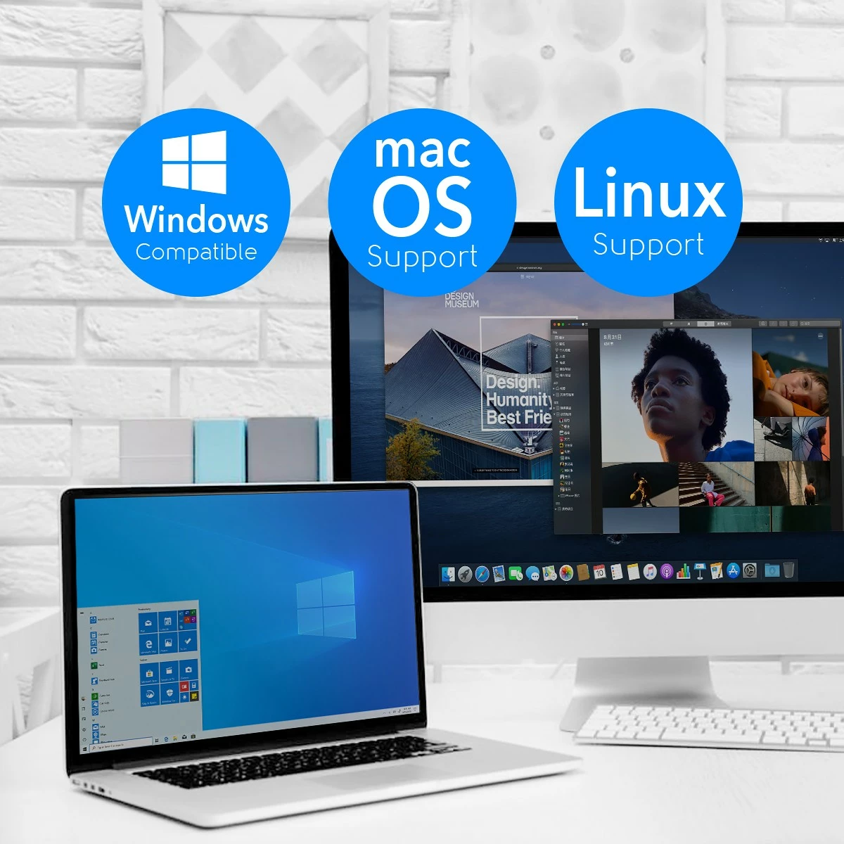 Brezžični USB adapter Cudy WU1400, AC1300, USB 3.0, 5 dBi antena, črn