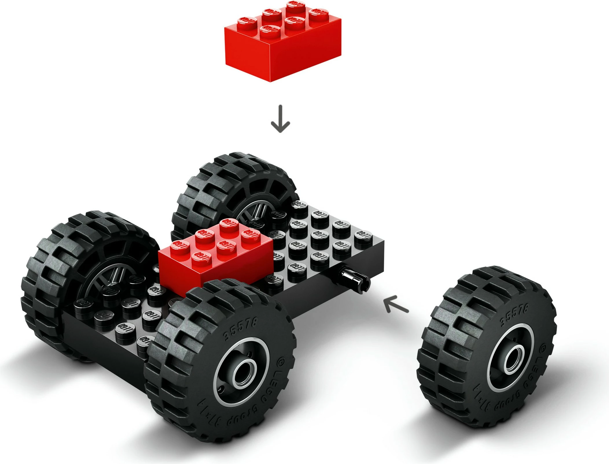 Gradbeni set z gradbenim nakladalcem LEGO City 60450, 81 kosov, večbarven