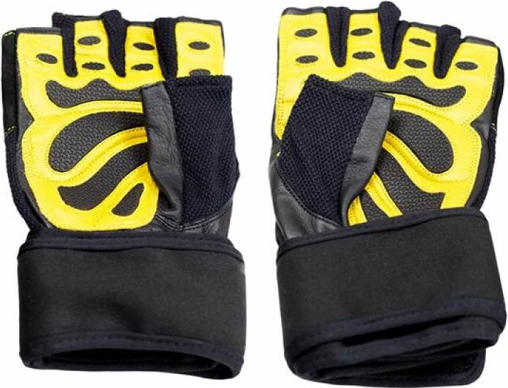 Trening rokavice HMS RST01 za moške, črno-žute