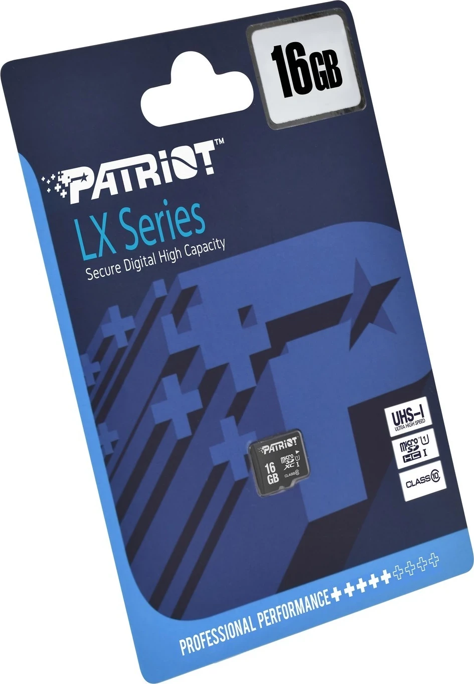 Pomnilniška kartica Patriot LX, 16GB microSDHC Class 10 UHS-I