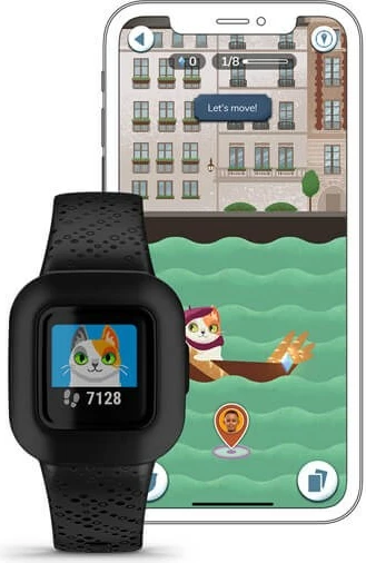 Pametna zapestnica Garmin Vivofit Jr. 3, 1,4 cm (0,55"), črna