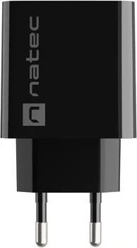 Napajalnik Ribera 20W z USB-A in USB-C, Natec, črn