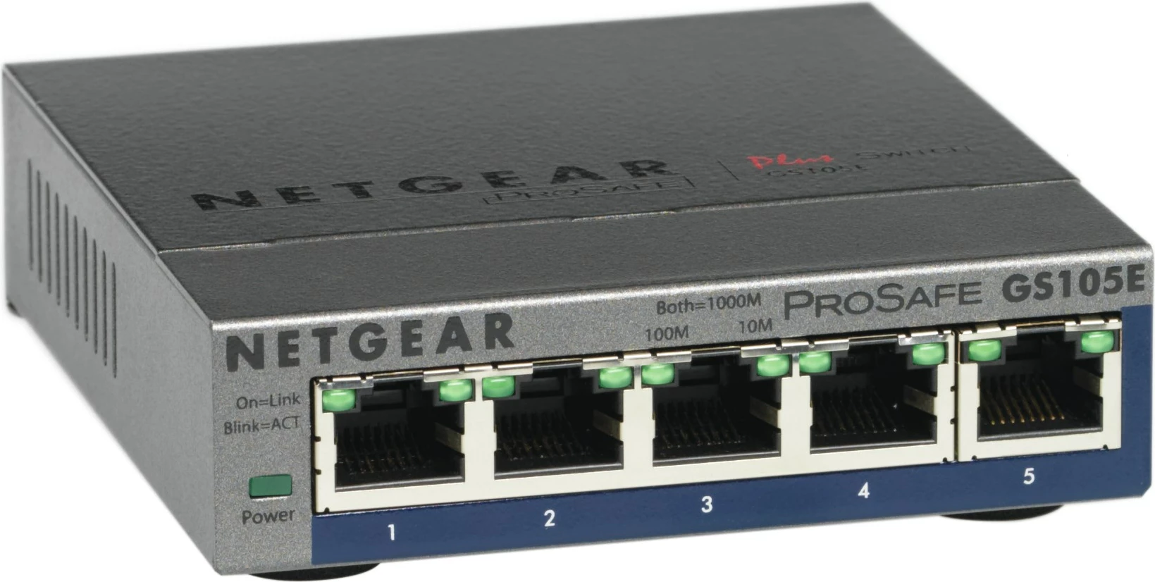 Managed L2/L3 stikalo NETGEAR GS105E-200PES, Gigabit Ethernet, sivo