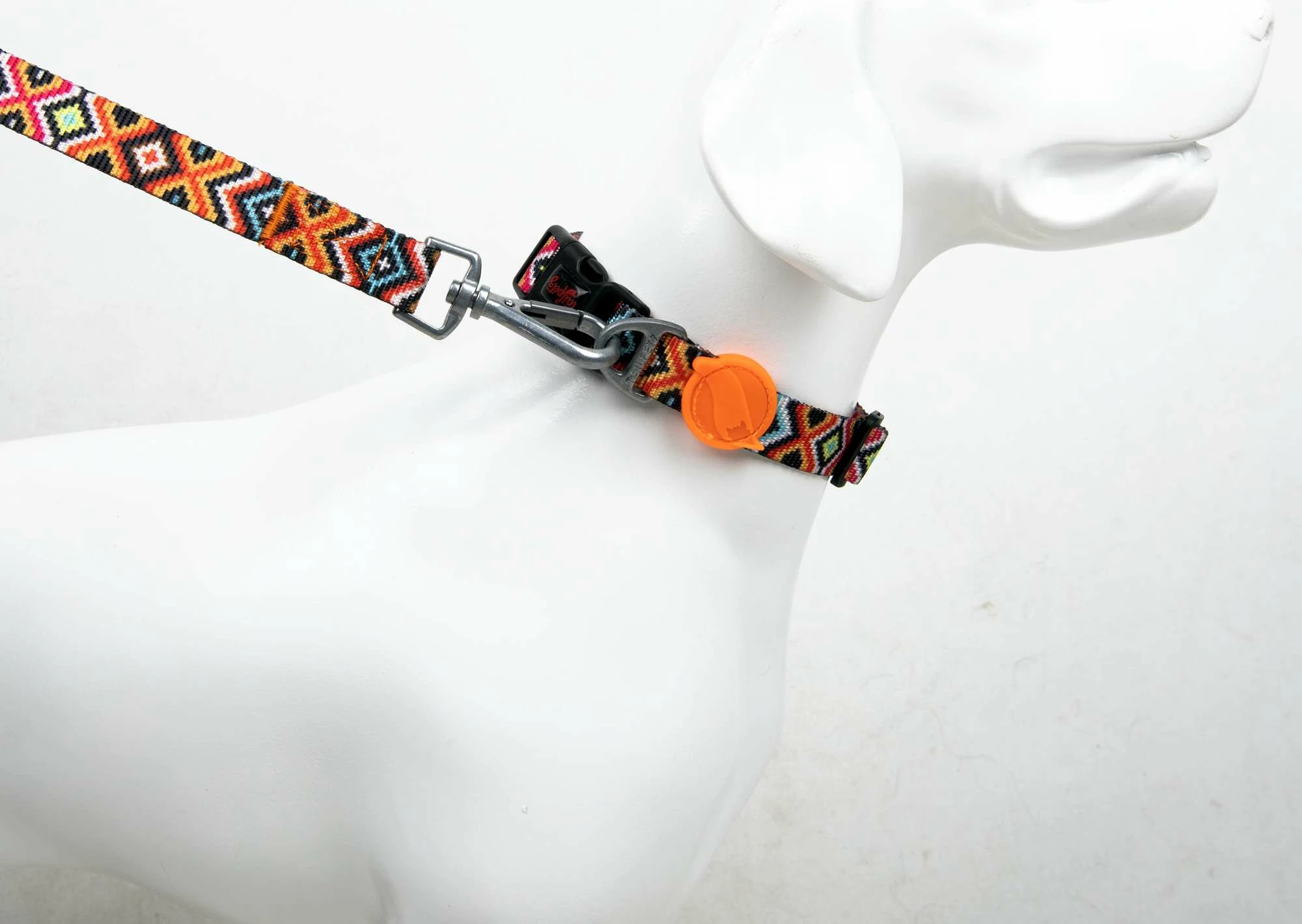 Ovratnik za psa, etnični vzorec, večbarven, Paws & Whiskers