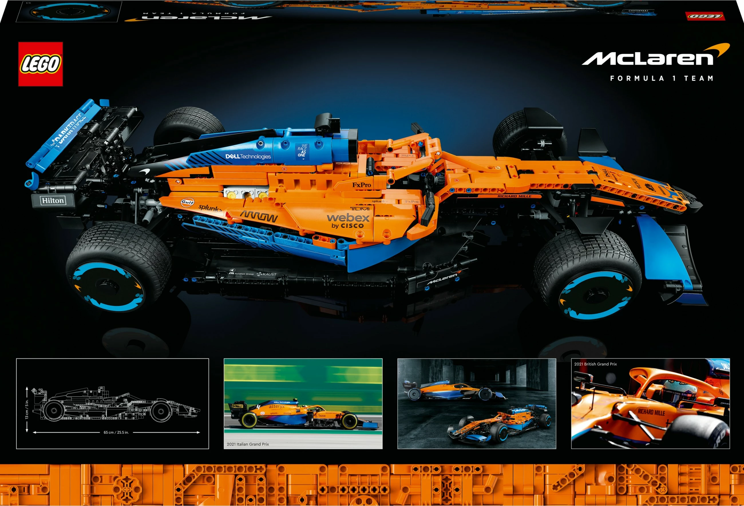 Detajni gradbeni komplet McLaren Formula 1 LEGO Technic, 1434 kosov, večbarven