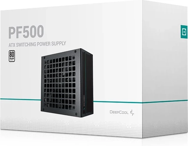 Napajanje DeepCool PF500, 500 W, 20+4 pin ATX, črno