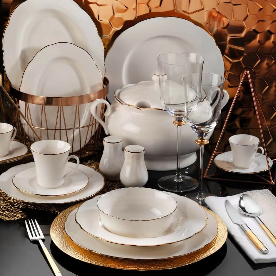 Set porcelani za kosilo, 83-delni, Hermia Concept BNOLY83YT120