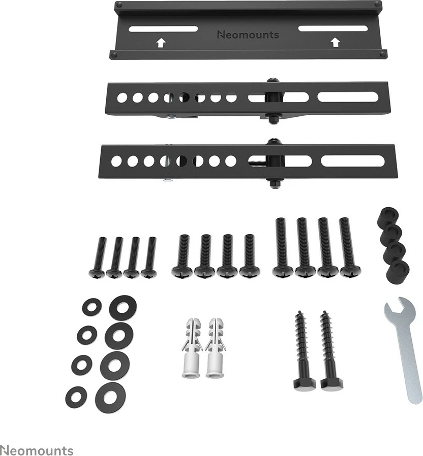 Stenski fiksni nosilec za TV 24–55 palcev, 30 kg, črn Newstar WL30-350BL12