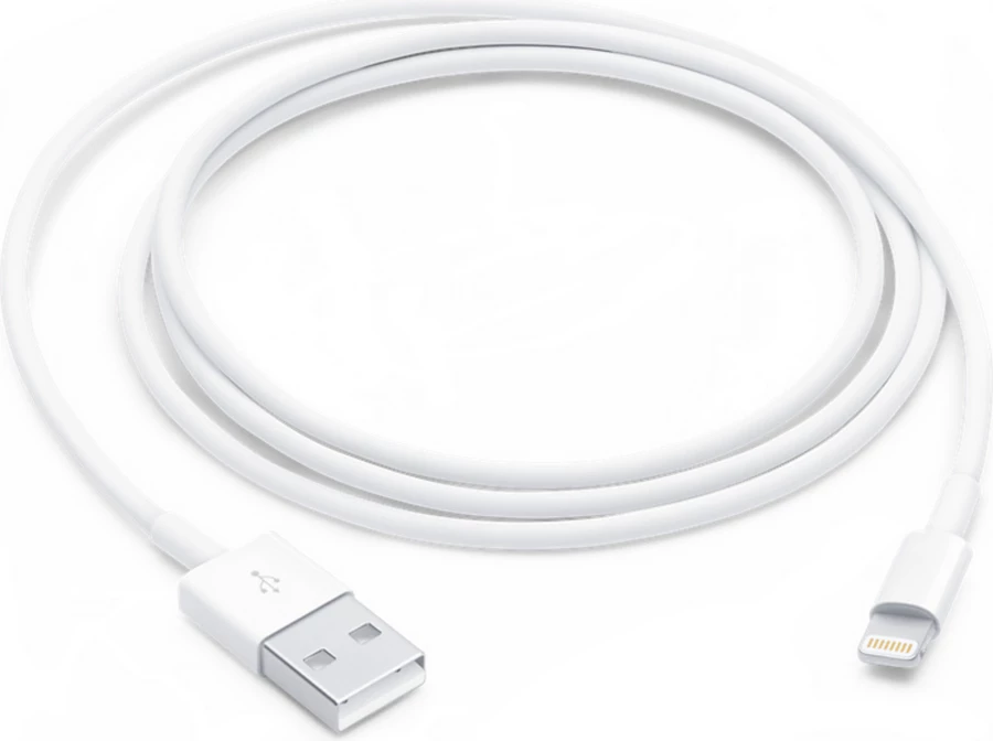 Kabel Lightning v USB-A, Apple MUQW3ZM/A, bel