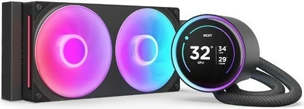 Vodeno hlajenje NZXT Kraken Elite 280 RGB V2 LCD, 2x14cm, IPS zaslon, za CPU, črno
