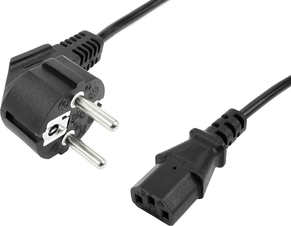 Napajalni kabel Accura Schuko - C13, 10,0 m, črn