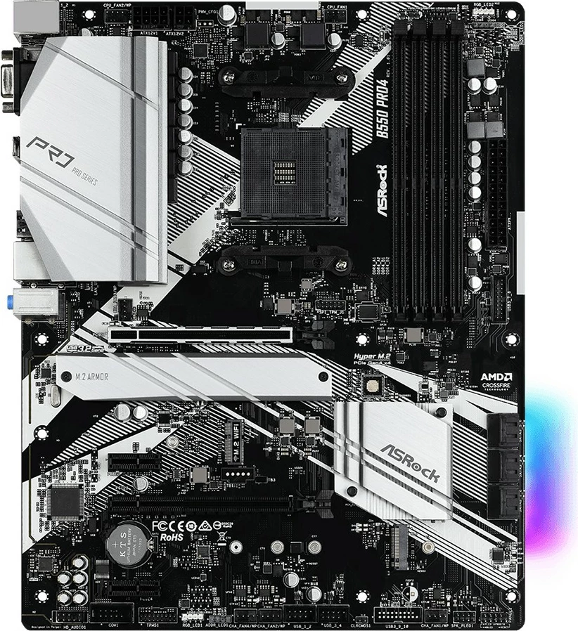 Plošča ASRock B550 Pro4, AMD, Socket AM4, 128 GB