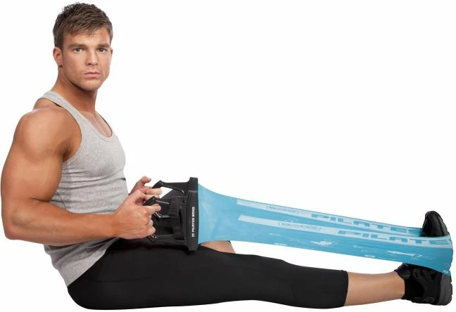 Pilates trak z ročaji Yakimasport, modra barva