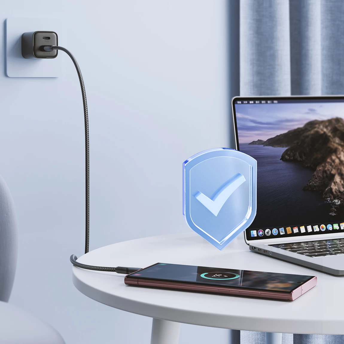 Kabel Joyroom Surpass Series A11, USB-A v USB-C, 1,2 m, 3A, črn