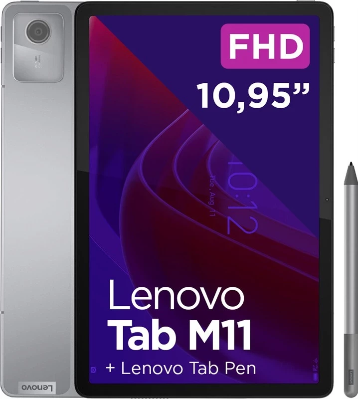 Tablica 10,95" FHD, 4+128GB, WiFi, Luna Grey Lenovo Tab M11