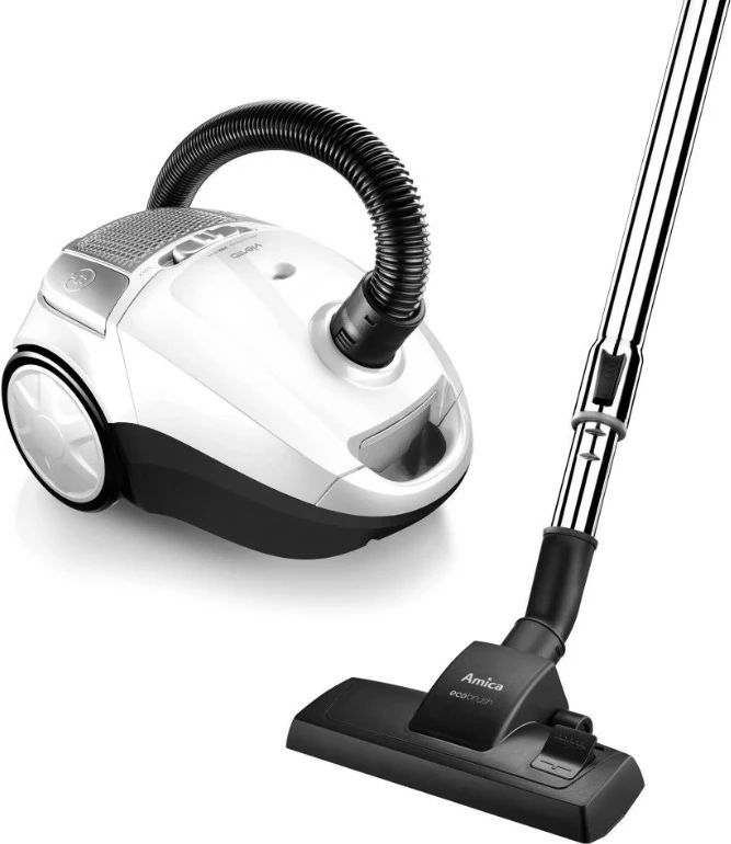 Sesalnik z vrečko, Amica VIENTO VI2032, 900 W, 2,5 L, HEPA 13, črno/belo