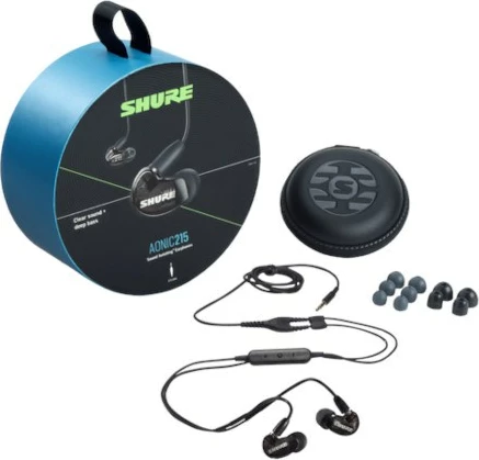 In-ear slušalke Shure AONIC 215, 3,5 mm kabel, črne