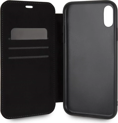 Ovitek iz pravega usnja z odtisom logotipa BMW za iPhone XR, bež