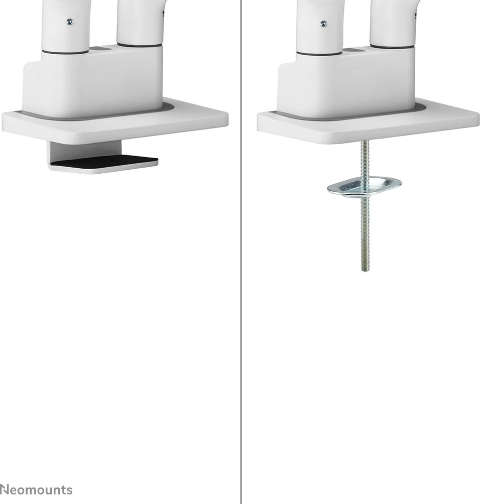 Namizni nosilec za dva monitorja, Neomounts DS70S-950WH2, Clamp/Grommet, 18 kg, 43,2 cm (17"), 88,9 cm (35"), 100 x 100 mm, bel