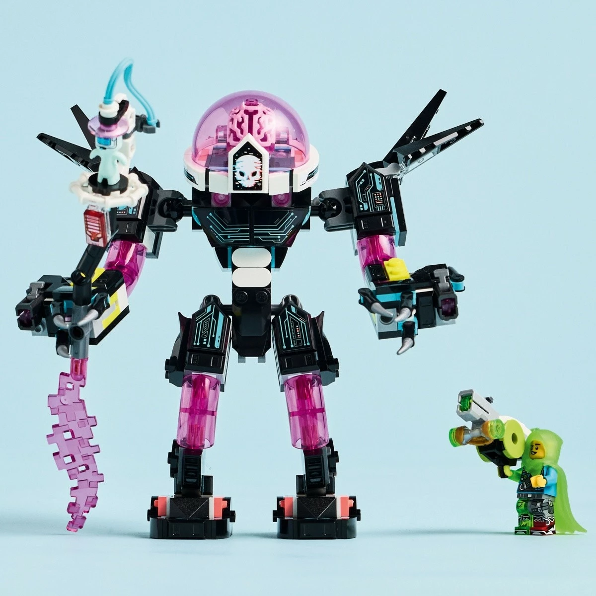 Set za gradnjo Mateo proti Cyberbrain Mech, LEGO DREAMZzz 71495, 368 kosov, za otroke 8+