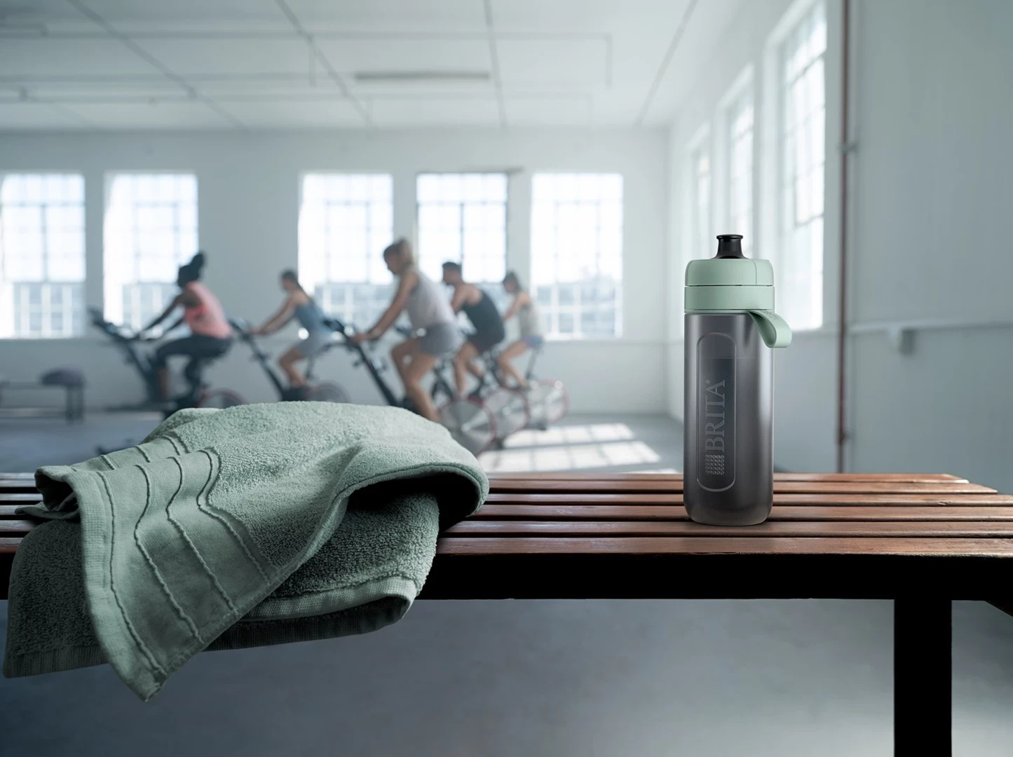 Filtrirna steklenica Active BRITA, zelena, 2 filtrov