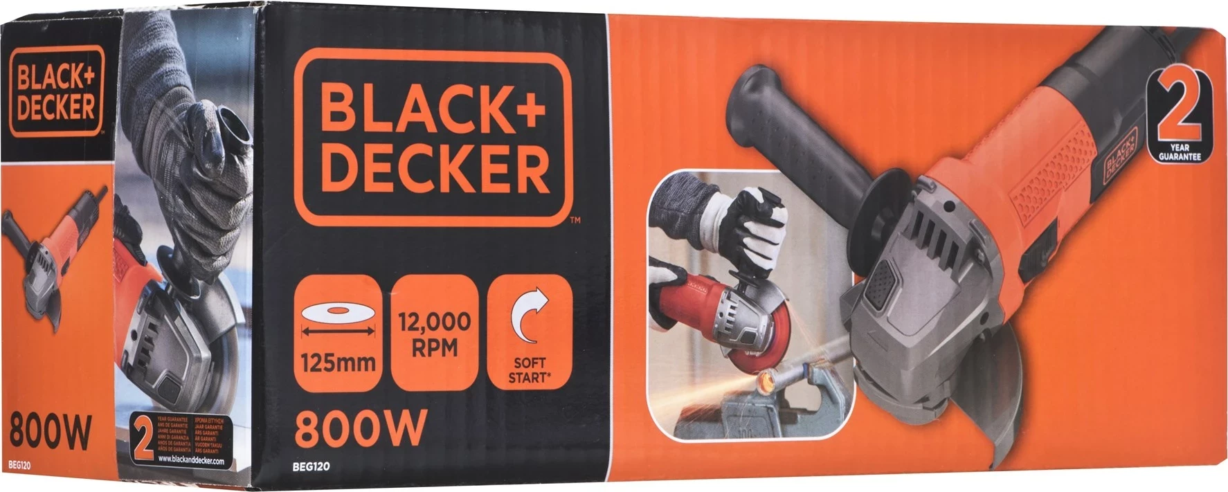 Pila za rezkanje Black&Decker BEG120-QS, 800 W, črna
