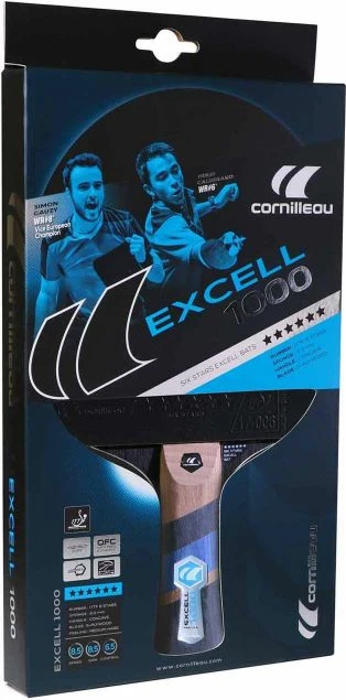 Namiznoteniška loparica EXCELL 1000, Cornilleau, črna