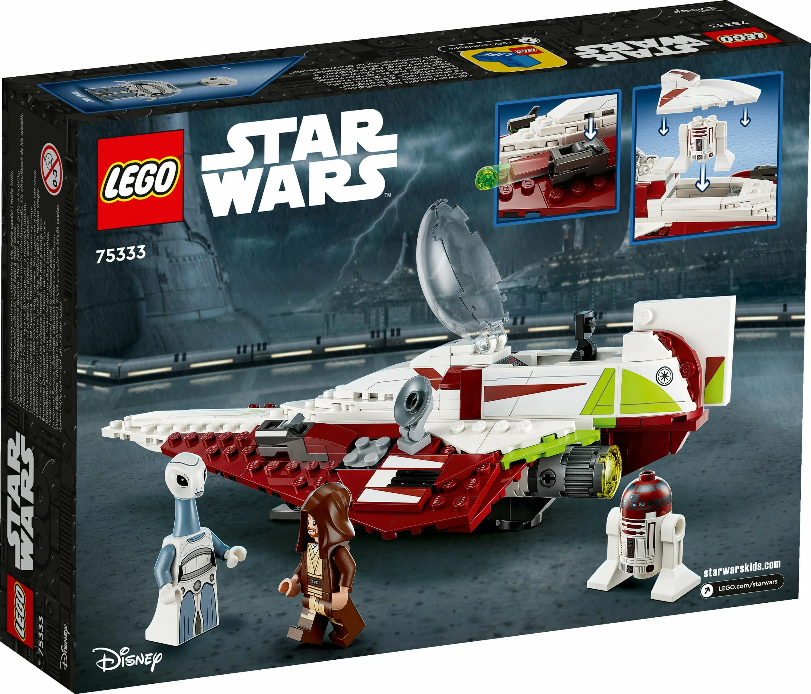 Model Jedi Starfighter, LEGO Star Wars Obi-Wan Kenobi, 282 kosov