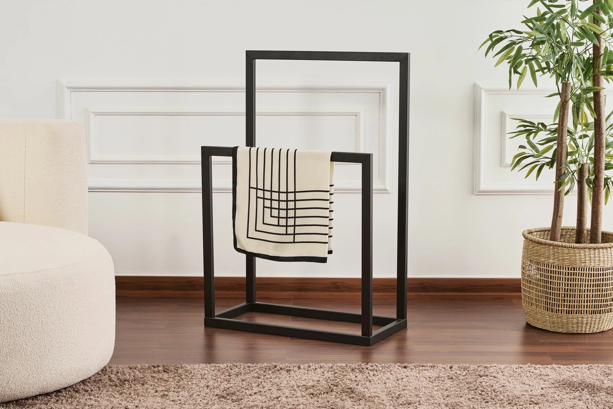 Stojalo za hodnik, črno, Skye Decor GED-032, 25 x 60 x 90 cm
