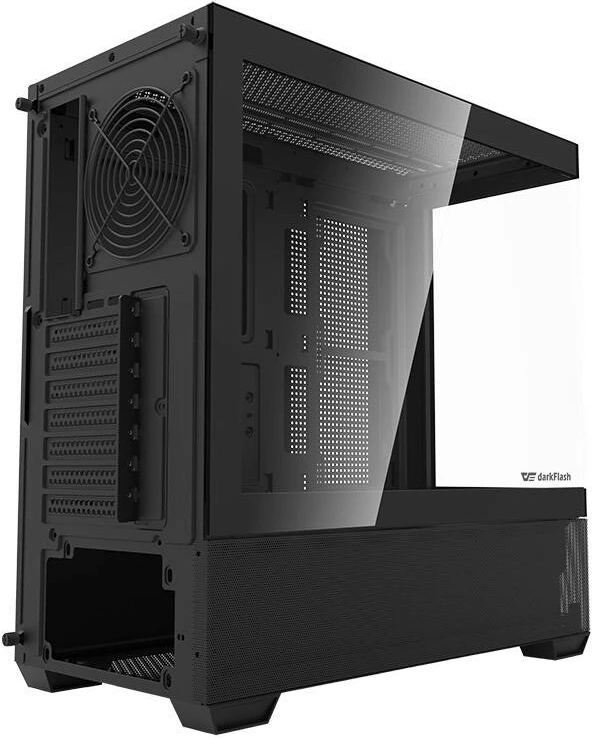 Ohišje Darkflash DS900 AIR, Middle Tower, ATX/M-ATX/ITX, kaljeno steklo, črno