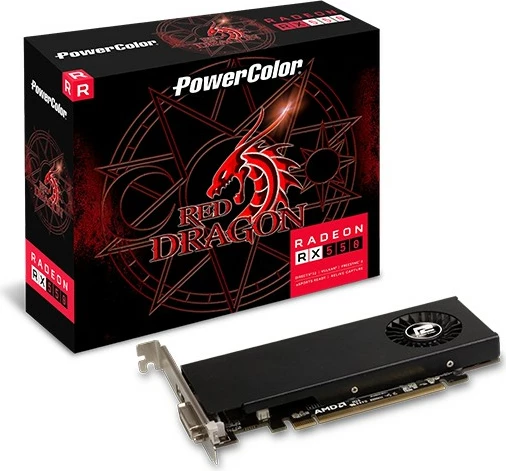 Grafična kartica PowerColor Red Dragon AXRX 550, Radeon RX 550, 4 GB, GDDR5, PCI Express 3.0, črna