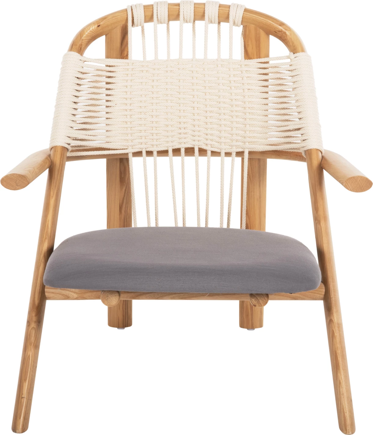 Ležalni stol CRAFT FH9413.01 iz jesenovega lesa in vrvi naraven