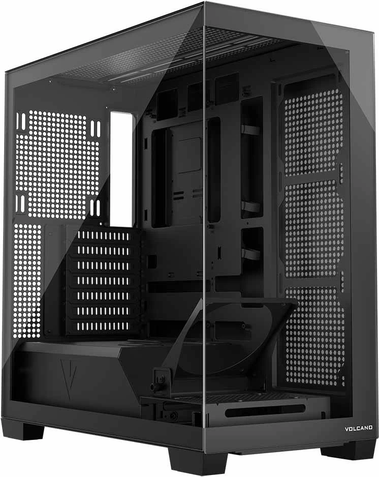 Računalniško ohišje MODECOM STELLAR NF ARGB 10, Midi Tower, ATX, kaljeno steklo, črn